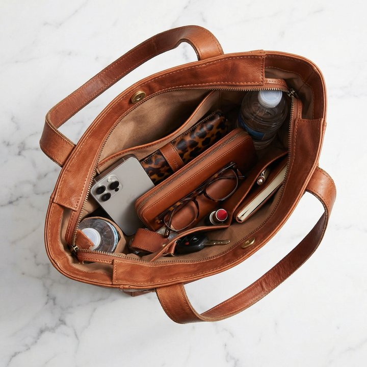 Lorena’s Modern Chic | Stylish Leather Bag