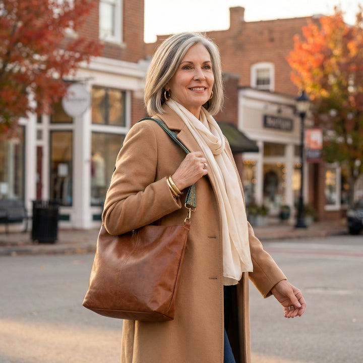 Chelsey’s Vintage Charm | Leather Shoulder Bag